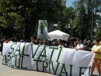 Miting al tinerilor pentru Parcul Trivale