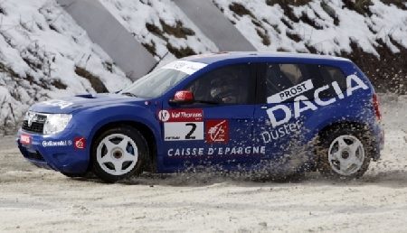 Video cu Alain Prost la primul test cu Dacia