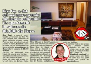 Kiss Fm  a dat cel mai mare premiu din istoria radioului: Un apartament de 80.000 de Euro