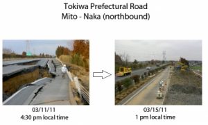 Cum au refăcut japonezii un drum în patru zile de la cutremur