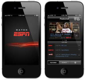 WatchESPN App, special pentru iPhone