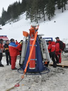 Avalanșă controlată în munții Făgăraș!