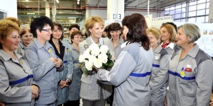 PRINCIPESA MARGARETA, PRIMITĂ CU FLORI LA DACIA