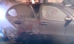 MAŞINĂ INCENDIATĂ ÎN TRIVALE. ACCIDENT ÎN TRAIAN