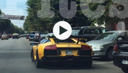 (VIDEO) TUPEU CU LAMBORGHINI! AZI, ÎN PITEȘTI