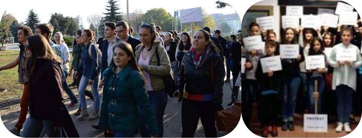 Studenții ies în stradă