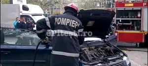ACUM: INCENDIU LA MAȘINĂ