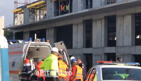 (VIDEO) UPDATE: ACCIDENT DE MUNCĂ LA BLOCUL LUI DOLOFAN