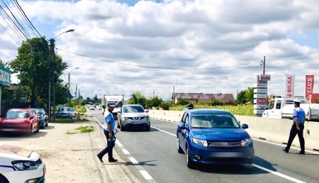 ȘOFERIȚĂ PRINSĂ CU 112 KM/H ÎNTR-O COMUNĂ DIN ARGEȘ