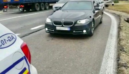 (UPDATE) CE A PĂȚIT ȘOFERUL DE BMW CARE A IGNORAT SEMNALUL POLIȚIȘTILOR PE A1