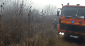 (VIDEO) MII DE METRI PĂTRAȚI DE VEGETAȚIE, ÎN FLĂCĂRI