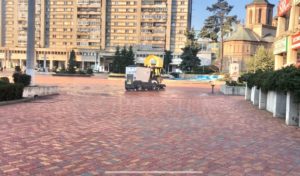 (VIDEO) DEZINFECȚIE ÎN ZONA CENTRALĂ A PITEȘTIULUI