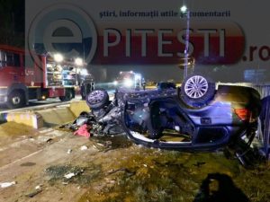 (VIDEO) ACCIDENT GRAV ÎN ARGEȘ ÎN TOIUL NOPȚII