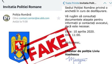 POLIȚIA AVERTIZEAZĂ: „NU DESCHIDEȚI ASTFEL DE E-MAILURI!”