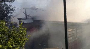 VIDEO/UPDATE – INCENDIU ÎN BRADU