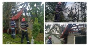 INCENDIU, DUPĂ CE AU STAT LA O ŢIGARĂ