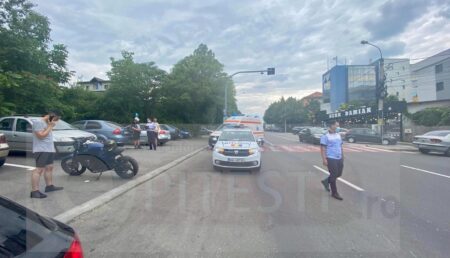 UPDATE: ADOLESCENT LOVIT DE UN MOTOCICLIST DE 19 ANI PE TRECEREA DE PIETONI