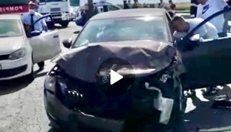 UPDATE/VIDEO: ACCIDENT GRAV PE AUTOSTRADĂ. ȘAPTE PERSOANE IMPLICATE