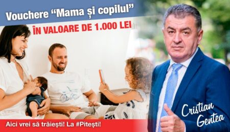 CRISTIAN GENTEA – PROIECT PENTRU TINERELE FAMILII: VOUCHERE „MAMA ȘI COPILUL” ÎN VALOARE DE 1.000 DE LEI