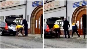 VIDEO – ACUZAȚII LA RUCĂR: „BULETINELE DE VOT SUNT TRANSPORTATE CU MAȘINA PERSONALĂ A AGENTULUI DE POLIȚIE”. CE SPUNE IPJ