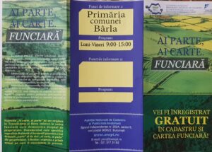 BÂRLA: PRIMUL CONTRACT DE CADASTRARE GRATUITĂ, LA FINAL