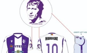 ECHIPAMENTUL FC ARGEȘ VA AVEA IMPRIMAT CHIPUL LUI DOBRIN