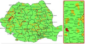 HARTA EPIDEMIOLOGICĂ ÎN ARGEŞ. NUMĂRUL INFECTĂRILOR ÎN FIECARE LOCALITATE