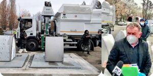 Video: Primarul Gentea recunoaște că noile containere îngropate sunt inutilizabile