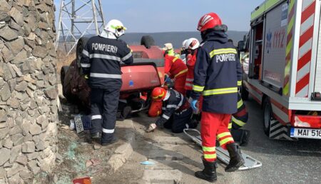 Video – Accident în Bascov, la ieșirea de pe A1