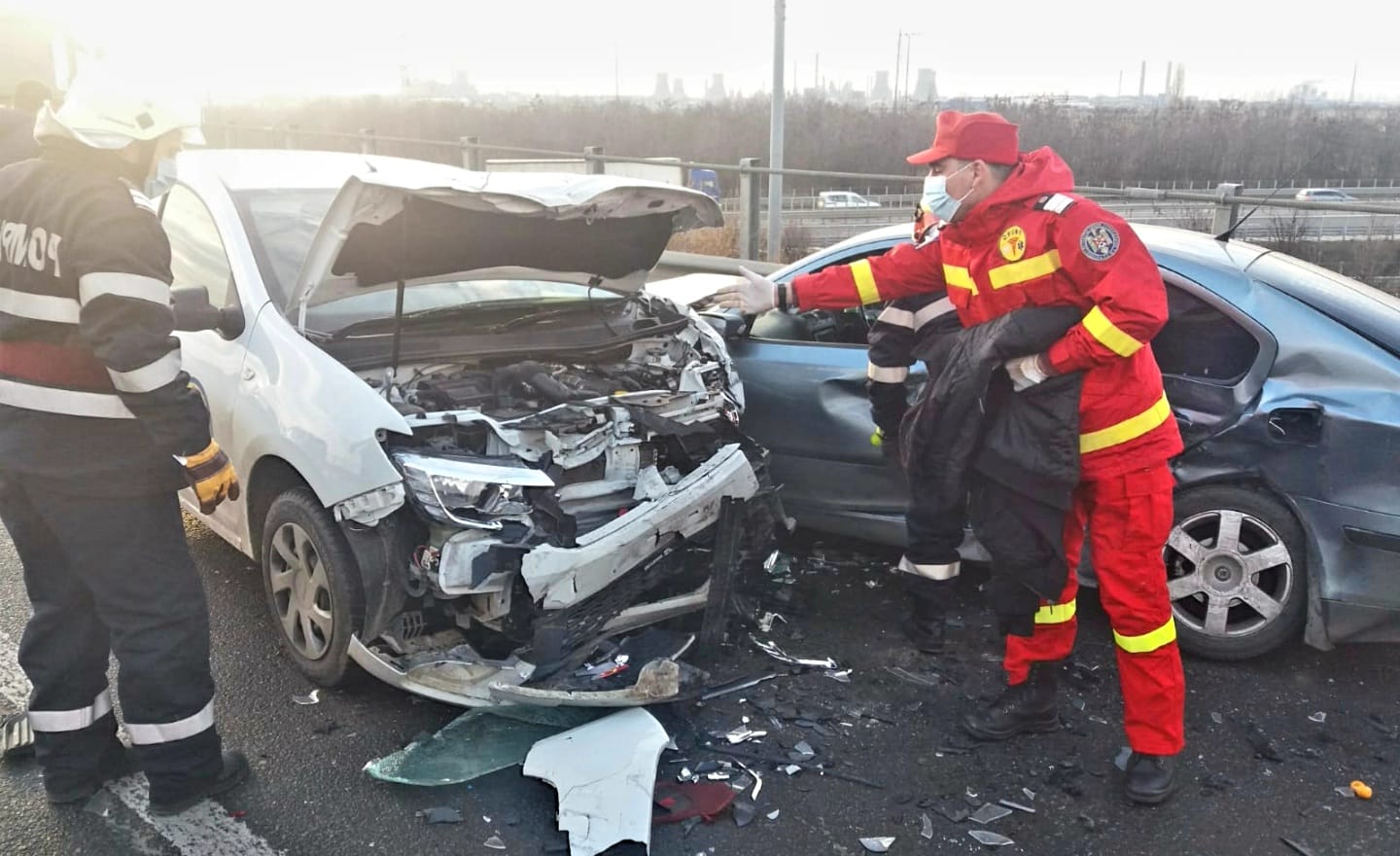 Video: Accident rutier pe A1. Posibil, trei victime