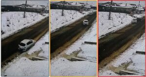 Accident surprins pe camere la Băbana