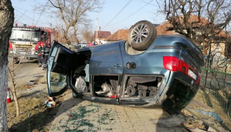 Șofer vinovat de tâlhărie a produs un accident!