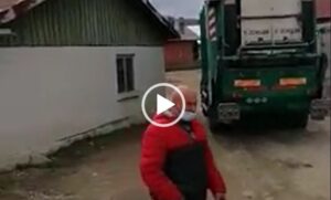 Video: Prins cu lemnele furate în mașina de gunoi
