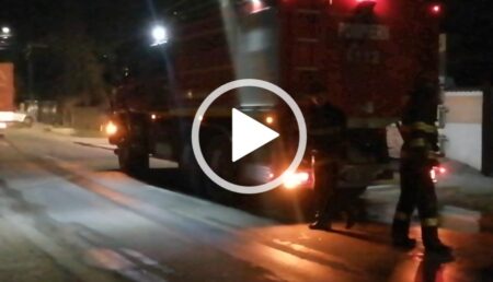 Video: Incendiu auto în Ștefănești, lângă fostul dispensar