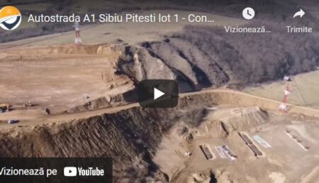 VIDEO: Cum avansează lucrările la autostrada Sibiu-Pitești