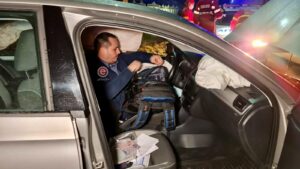 Imagini video INCREDIBILE – Accident azi noapte în Argeș. Șoferul – BĂUT!