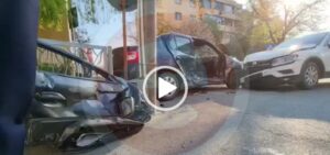 Update/Video: Accident în Piteşti. Trei victime, una încarcerată