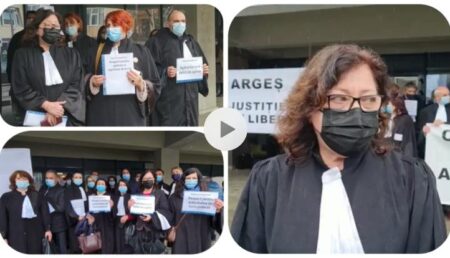Video: Protest la Tribunalul Argeş. Avocat Luminiţa Ioana: „Apărarea are nevoie de apărare”