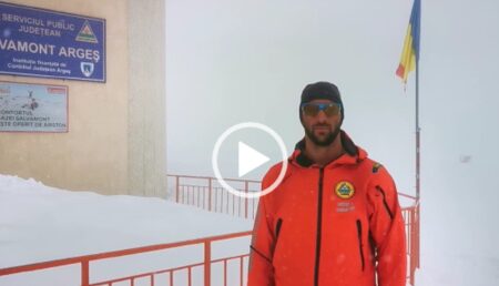 Video: Anunţ Salvamont Argeş. Zăpadă proaspătă şi risc de avalanşă