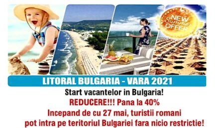 Litoral Bulgaria 2021: La Donaris Tours ai reduceri de până la 40%