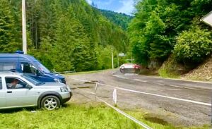 Video: Accident la Raliul Argeșului. Mașina s-a dat de mai multe ori peste cap