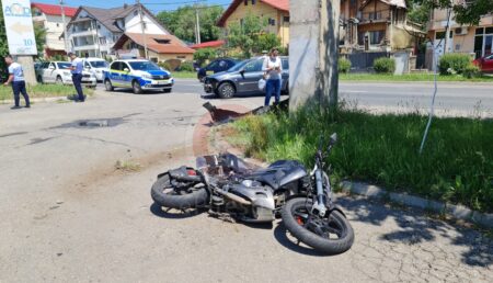 Video: Accident cu motociclist în Piteşti