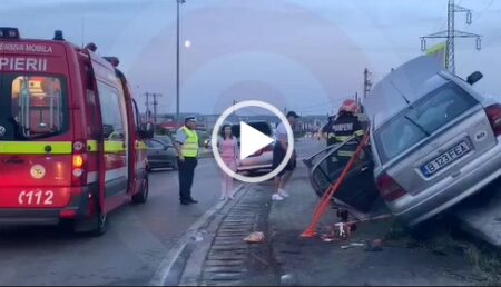 Video: O şoferiţă din Bucureşti a „plătit” tribut în vestita curbă de pe Serelor, Bascov