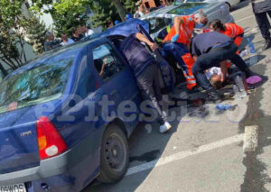 Video: Accident lângă staţia de maxi-taxi din Trivale