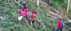 Video – Nucșoara: Bărbat de 28 de ani, ucis de propria drujbă