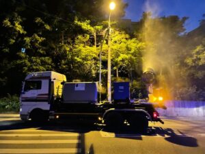 Miercuri seara, a doua trecere a tunurilor pentru dezinsecție în Pitești
