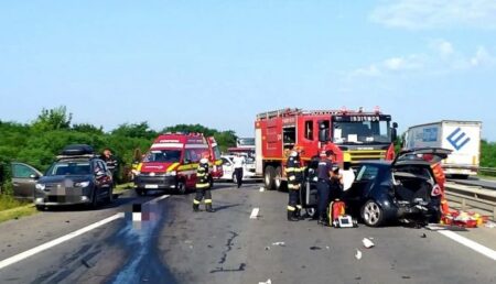 Doi oameni au murit într-un accident pe autostrada Pitești – București
