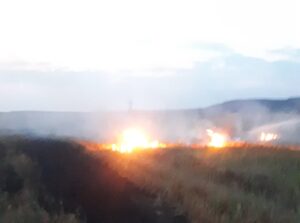 Video – Incendii masive de vegetație în Argeș