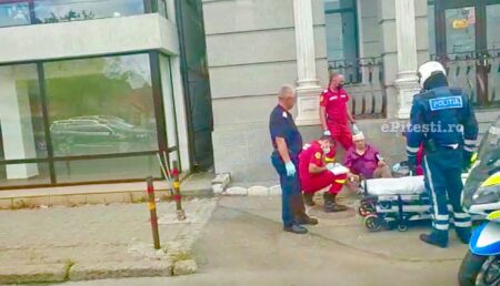 Video – Polițist erou pentru un bărbat căzut în plină stradă, în Pitești