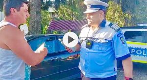 Video – Nu a oprit la semnalele polițistului și a rămas fără permis!